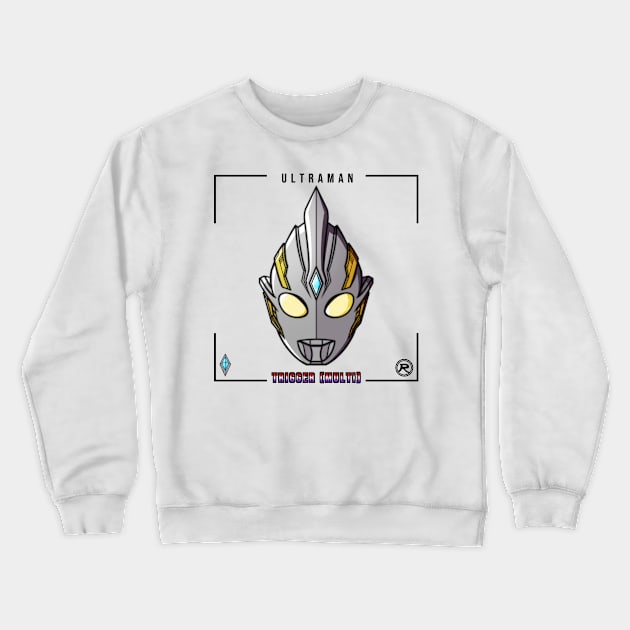 ULTRA HERO TRIGGER (MULTI TYPE) BLACK Crewneck Sweatshirt by Ryuki Kento Art